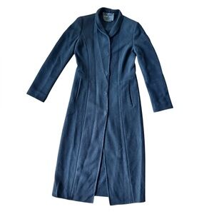 Aritzia Babaton Size 2 Wool Cashmere Blend Coat Snap Down Black